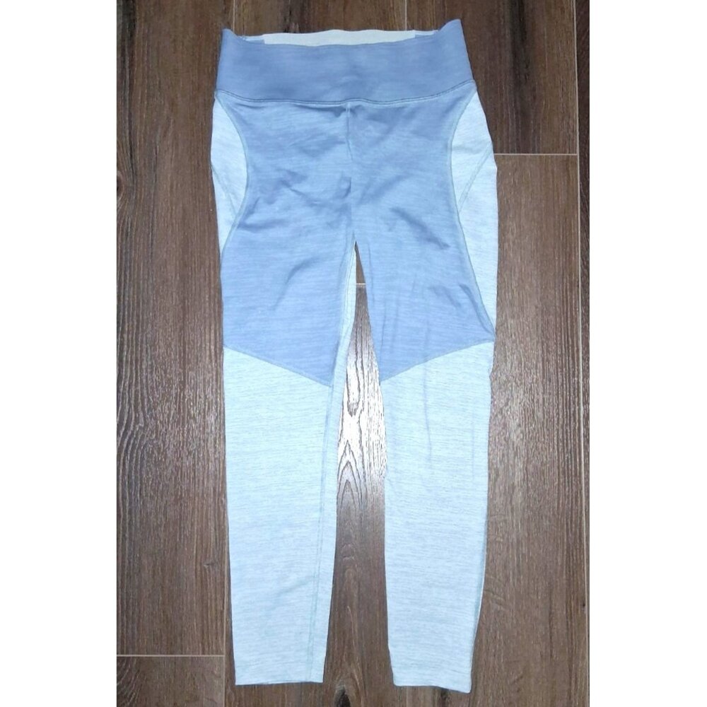 Outdoor Voices Leggings Size Small Light Blue Colorblock Active Athletic